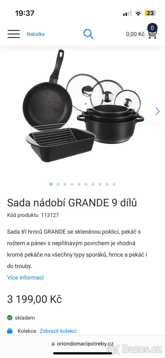 Sada hrnců 9ks Orion Grande