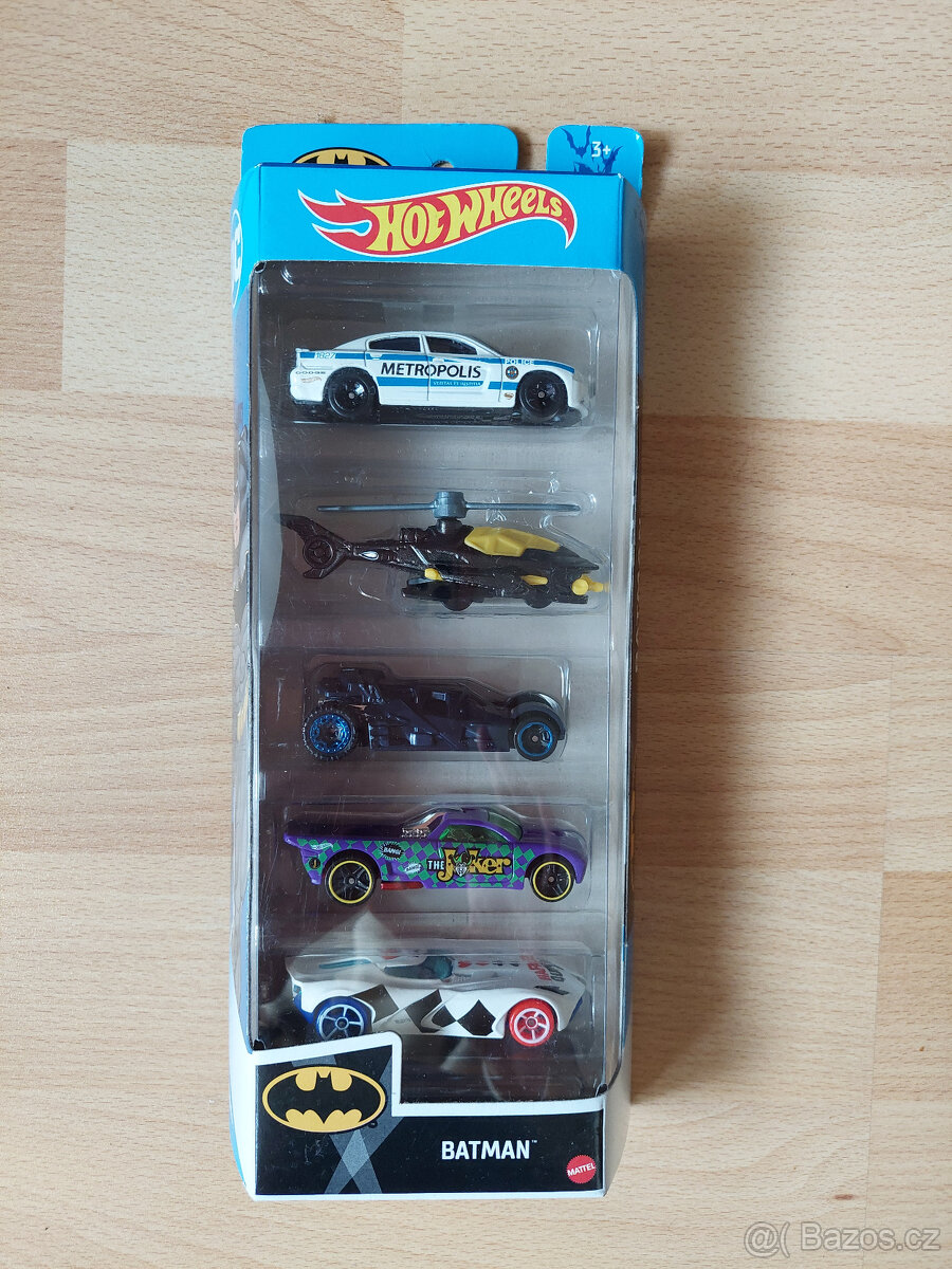 Autíčka Hot Wheels, edice Batman - nové