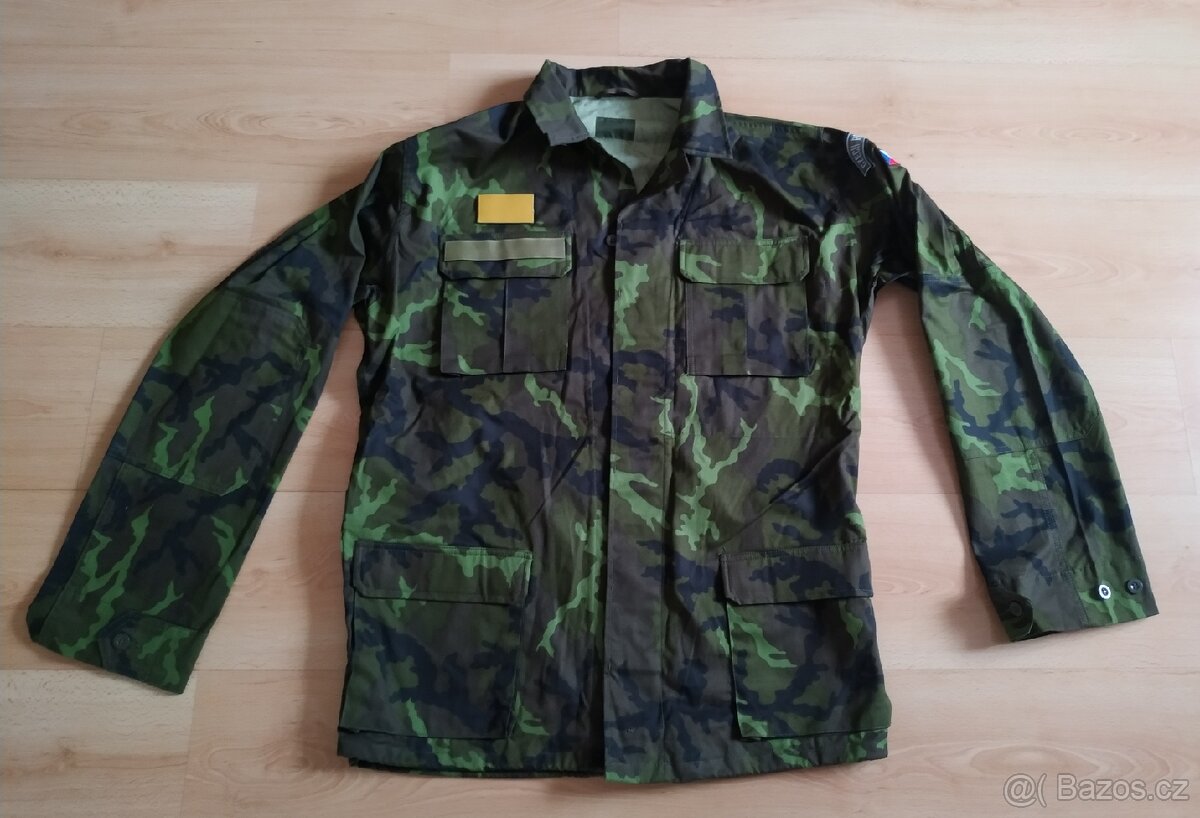 Vojenská maskáčová blůza (zelený potisk), letní