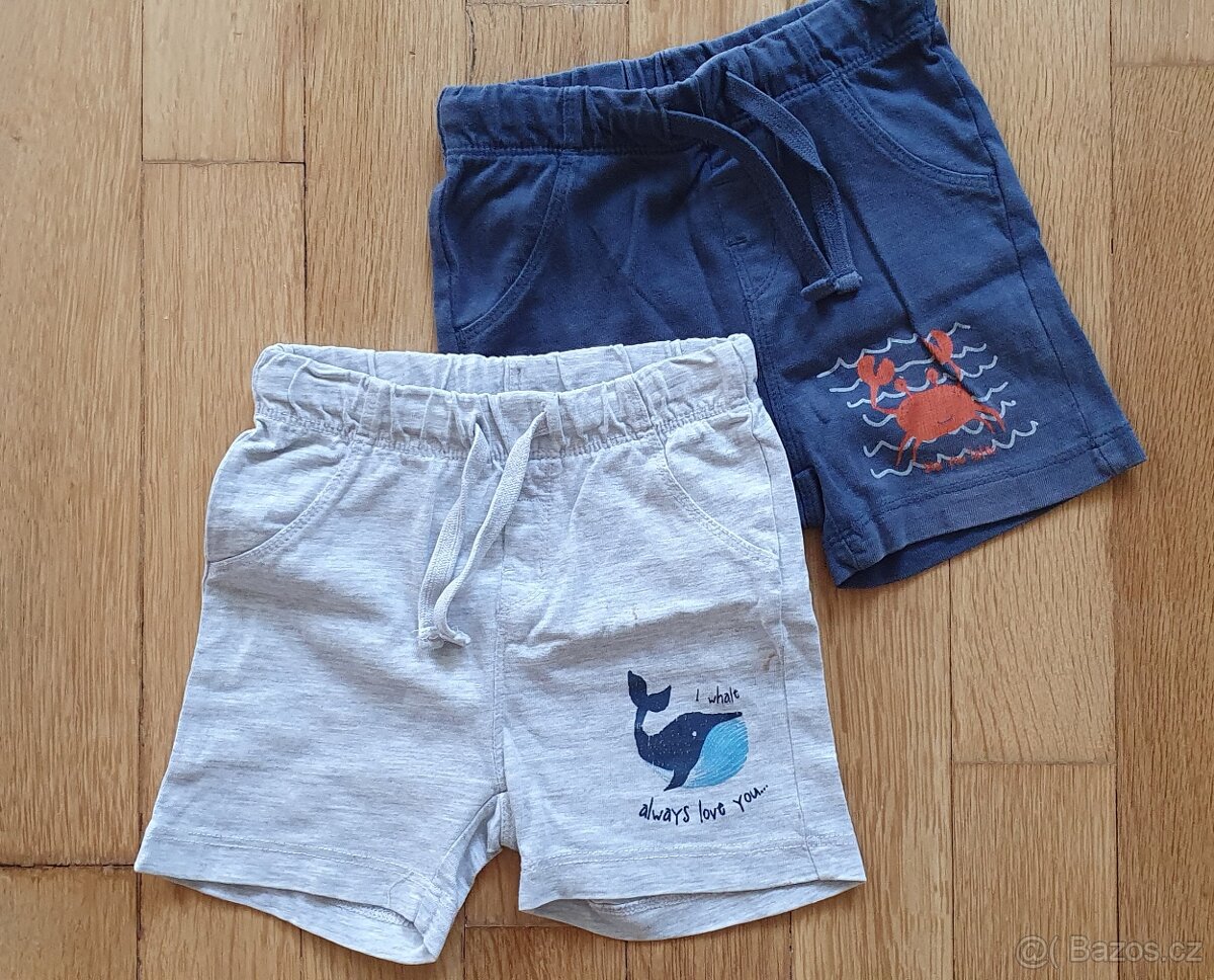 Dětské kraťasy vel. 86-92