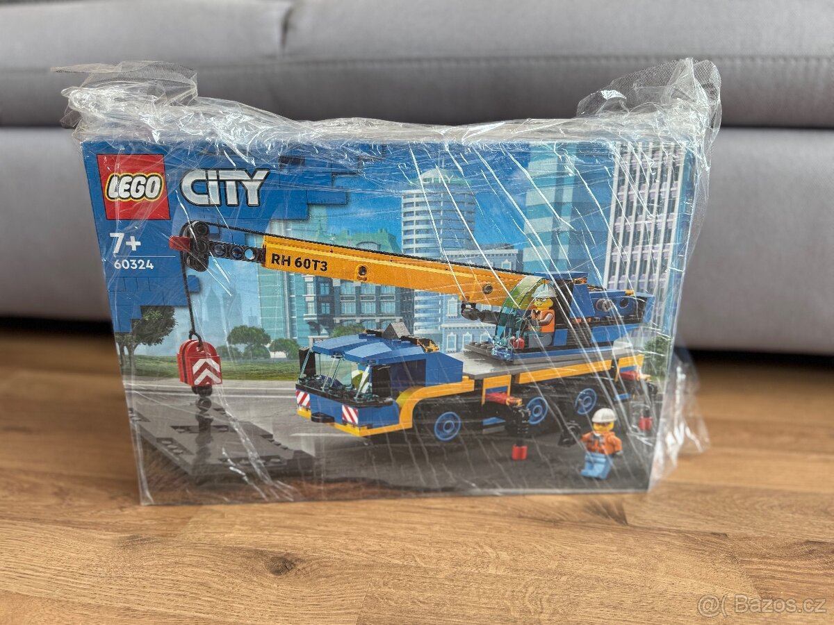 LEGO City 60324 Pojízdný jeřáb - NOVÉ