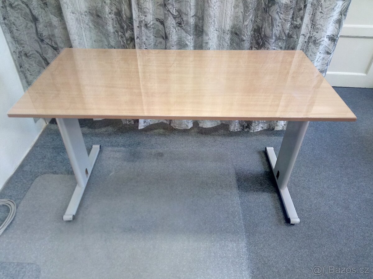 Stůl kancelářský zátěžový kovová podnož + kontejner