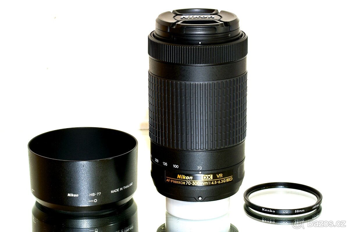 Nikon AF-P DX 70-300mm G VR + UV Kenko TOP STAV