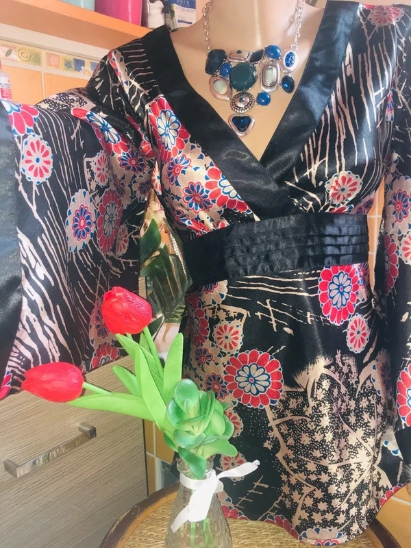 satenova# halenka# tunika# spolecenske# sirokerukavy# japons