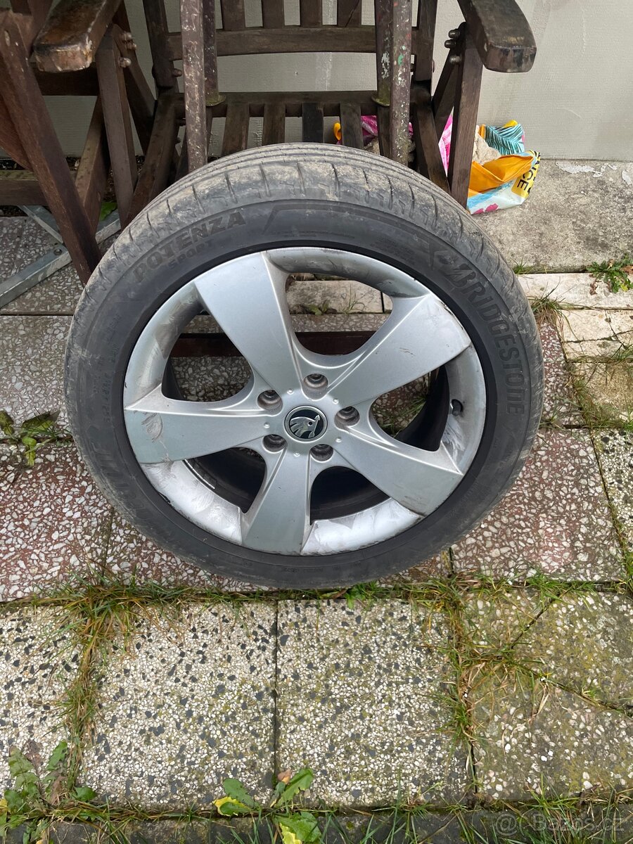 5x100 R17 s letními pneu