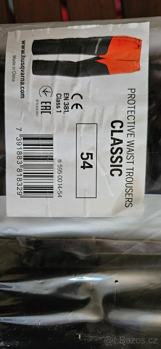 Skoro nové protiprožerové kalhoty Husqvarna