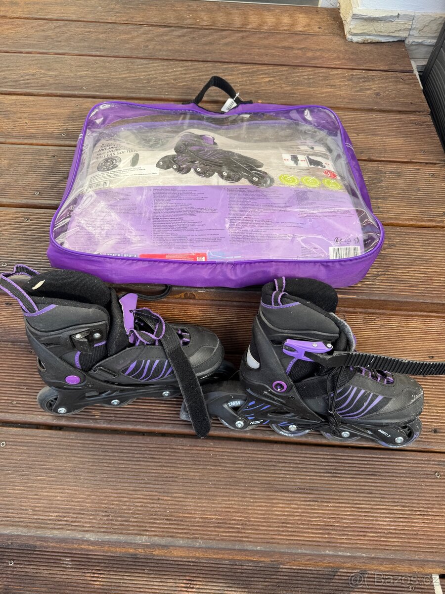 Dětské kolečkové brusle Crivit, vel. 29-33