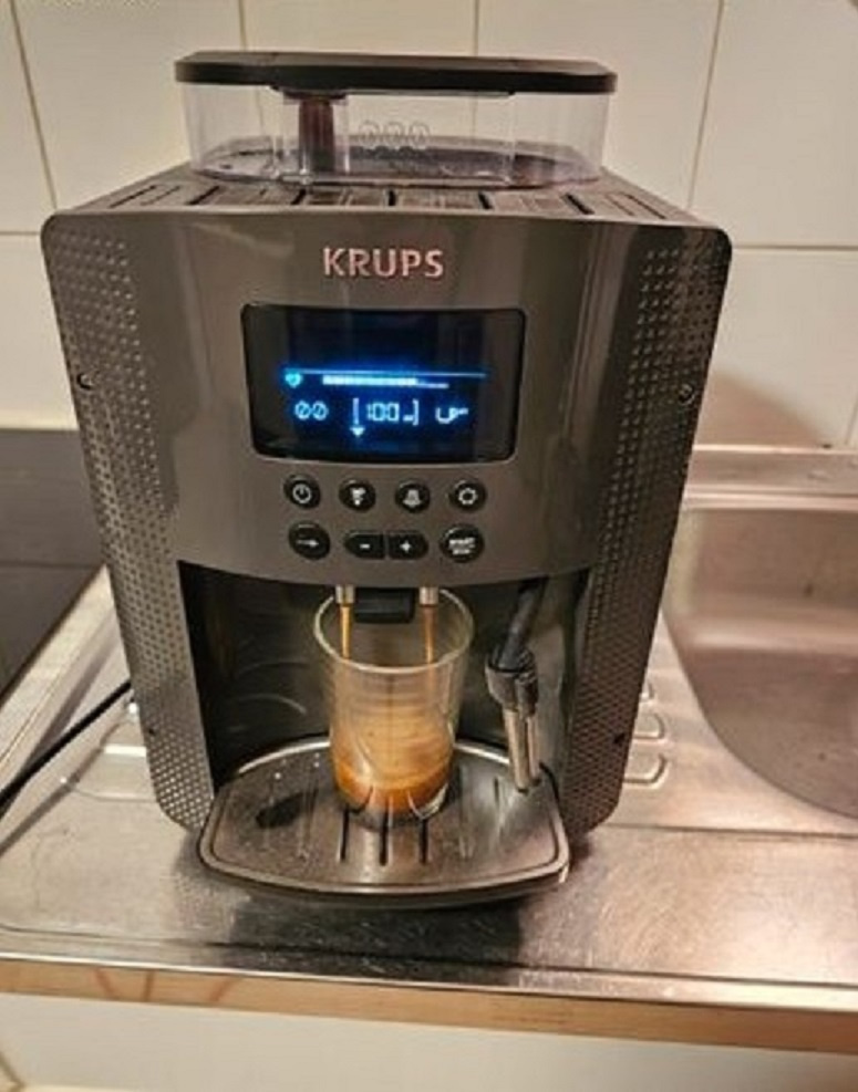 Kávovar krups šedý - plnoautomatický