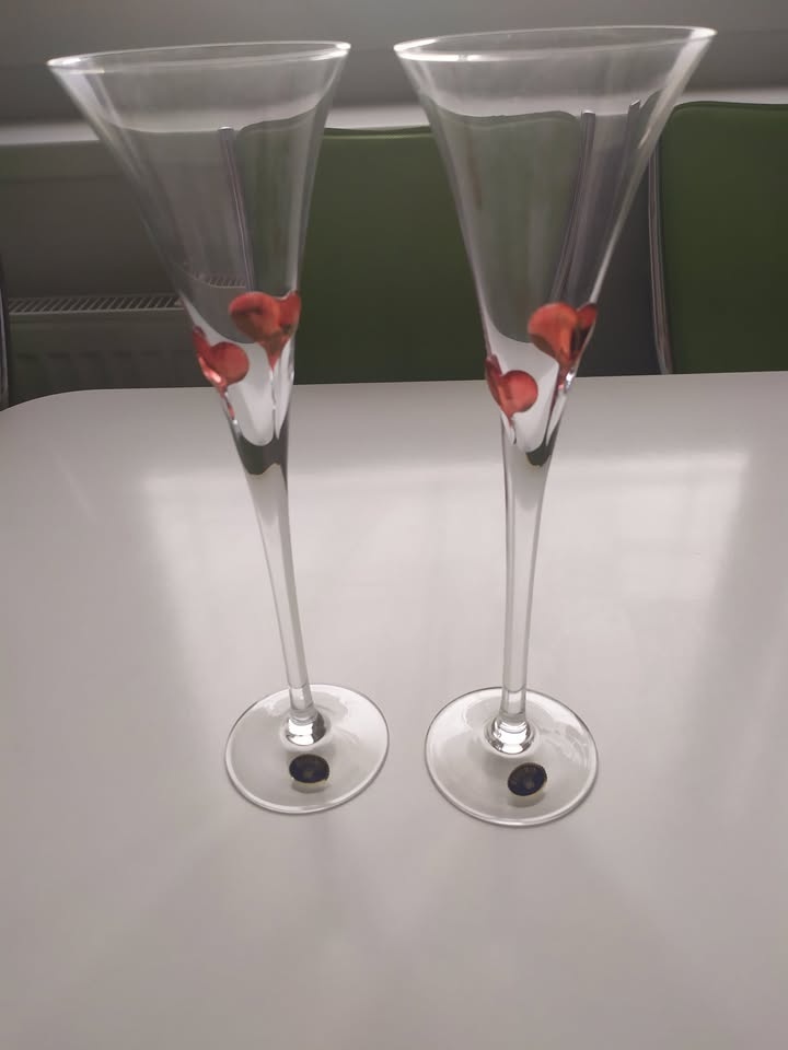 Sklenice se srdíčky - NOVÉ