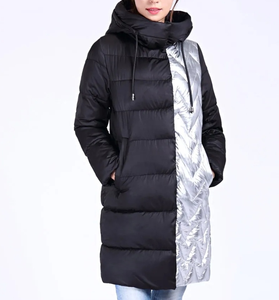 Nová dámská bunda s kapucí, velikost 36.