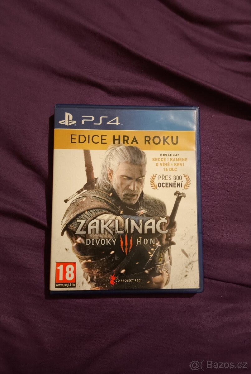 Zaklínač 3 divoký hon CZ PS4 kompletní edice hra roku