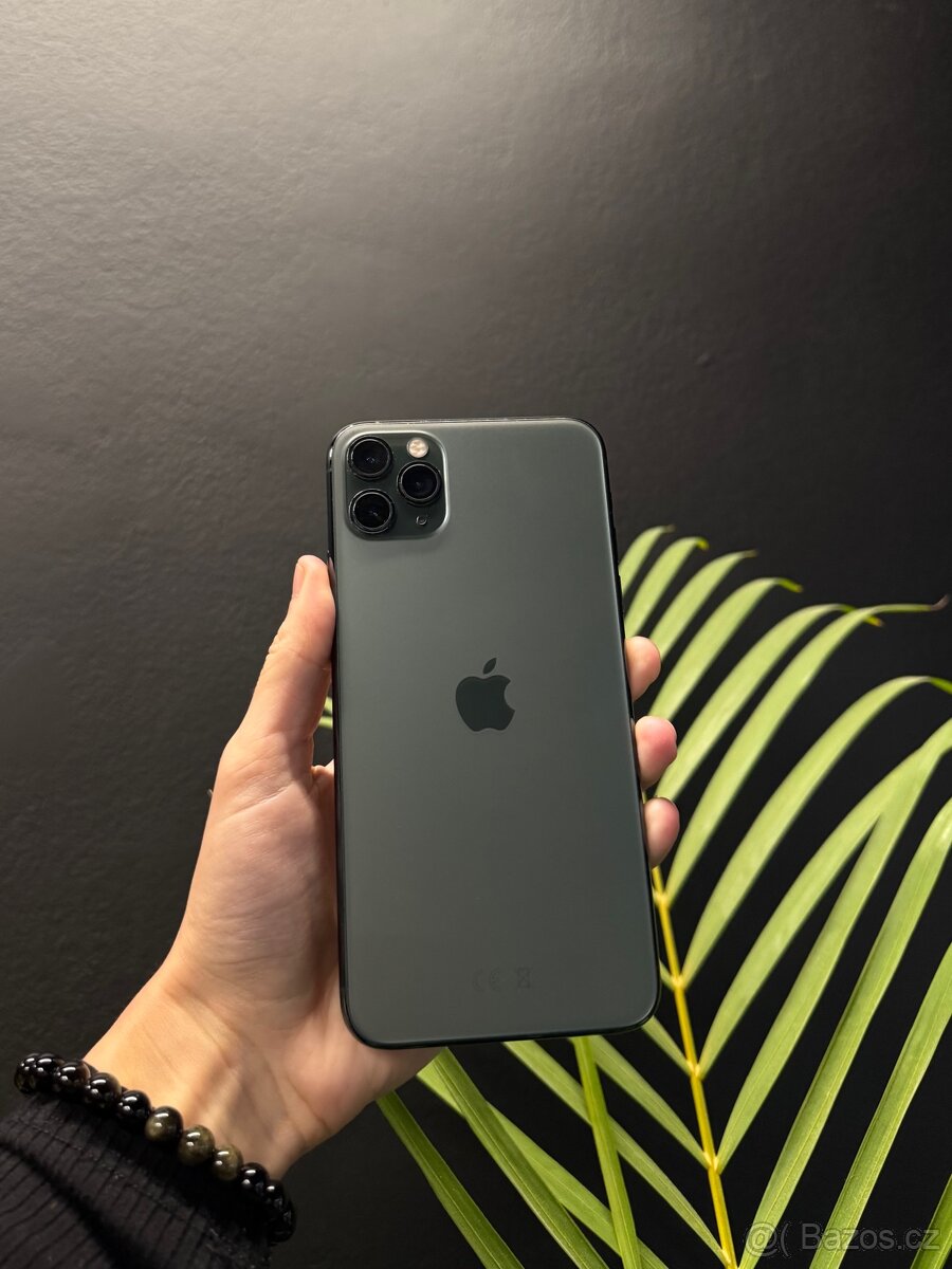 APPLE IPHONE 11 PRO MAX 64GB ZELENÝ, BATERIE 100%,ZARUKA