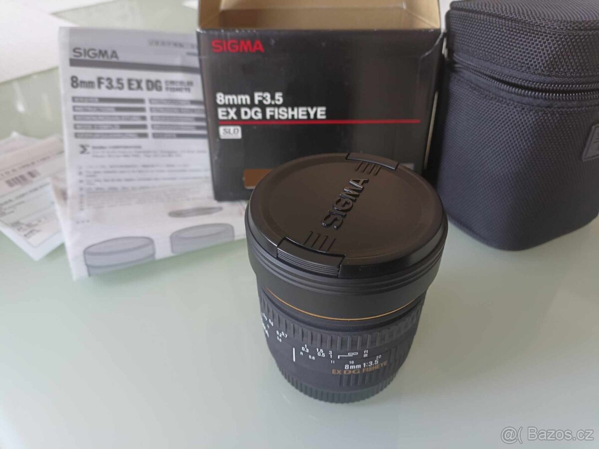 SIGMA 8 mm f/3,5 EX DG Fisheye circular pro Canon