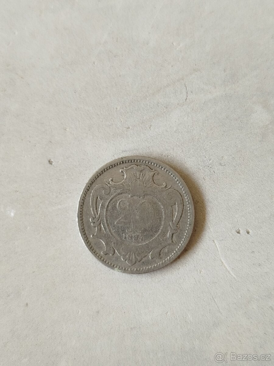 Mince 20 haléř 1894