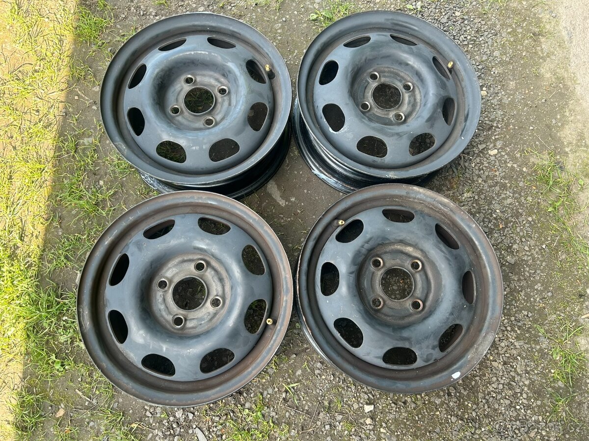 4 ks plechových disků VW, Škoda 13" 4x100 et35