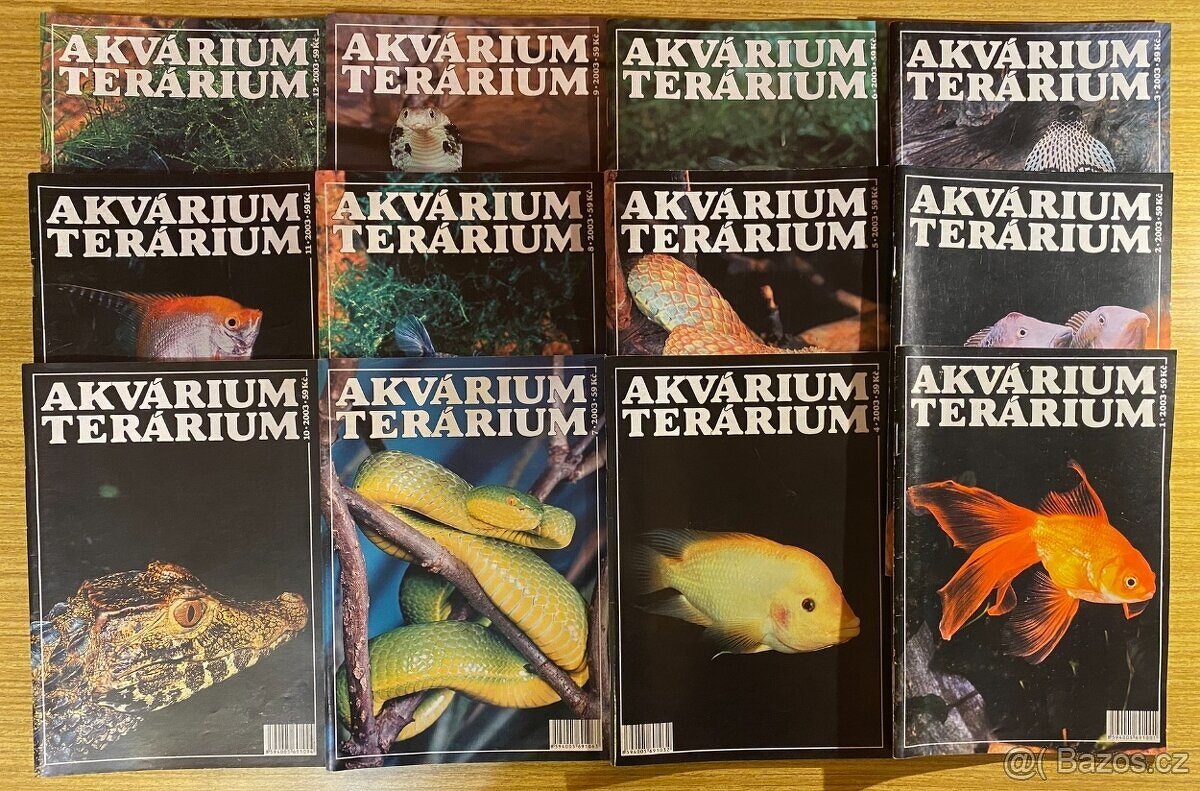 Časopis Akvárium-Terárium 2003, celý ročník REZERVACE