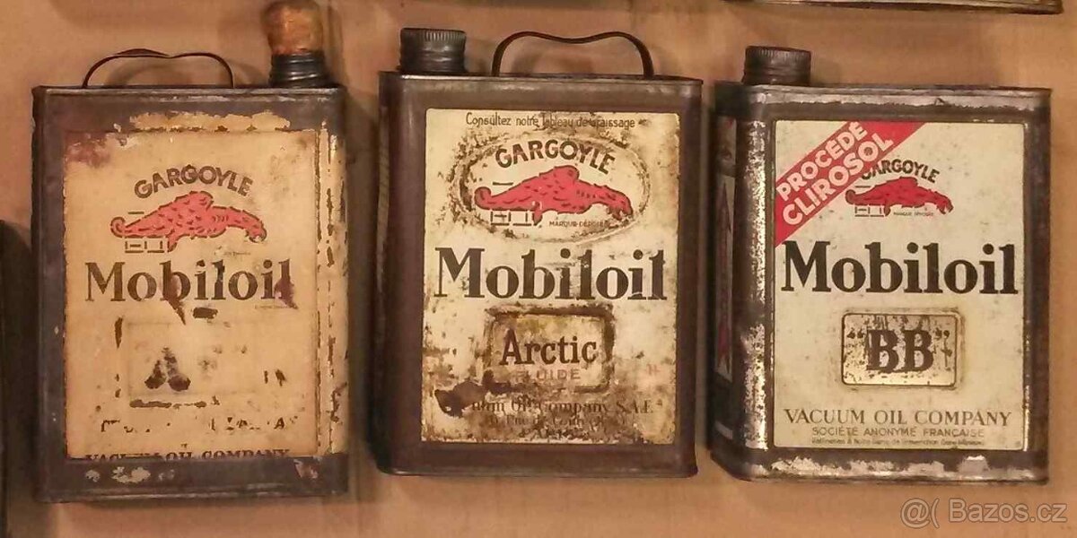 Prodám MOBILOIL plechovky.