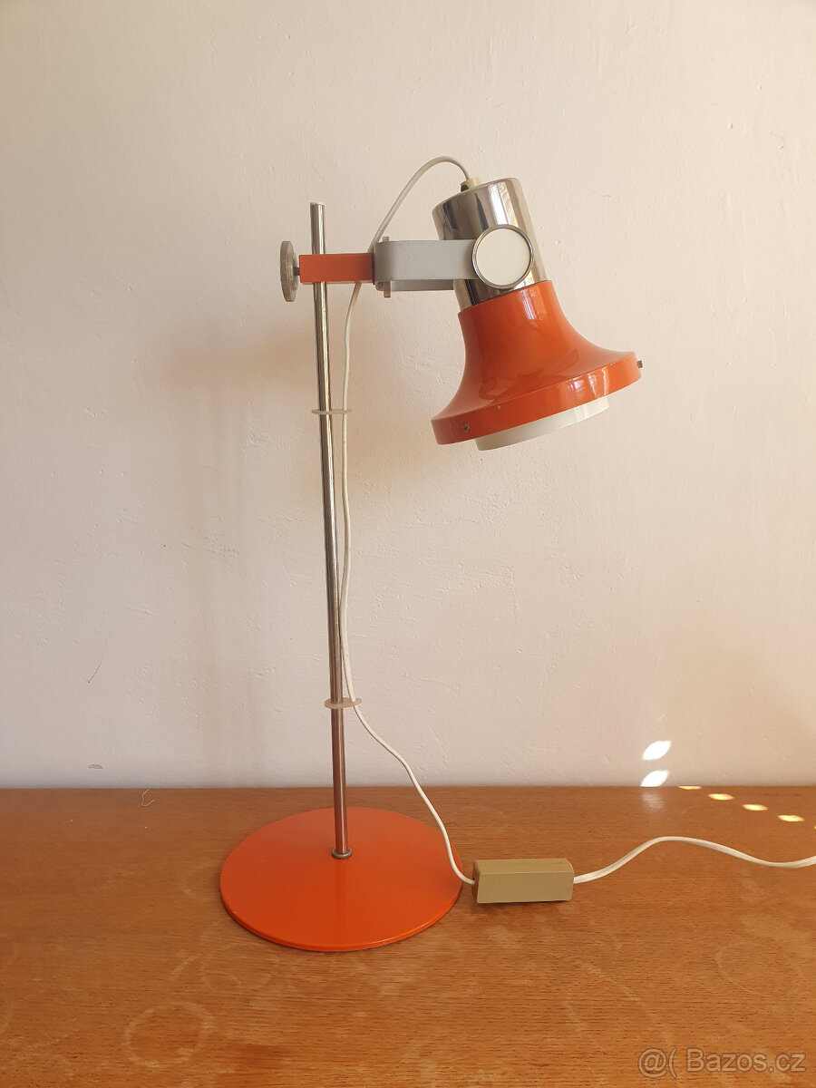 Retro stolní lampa Kamenický Šenov