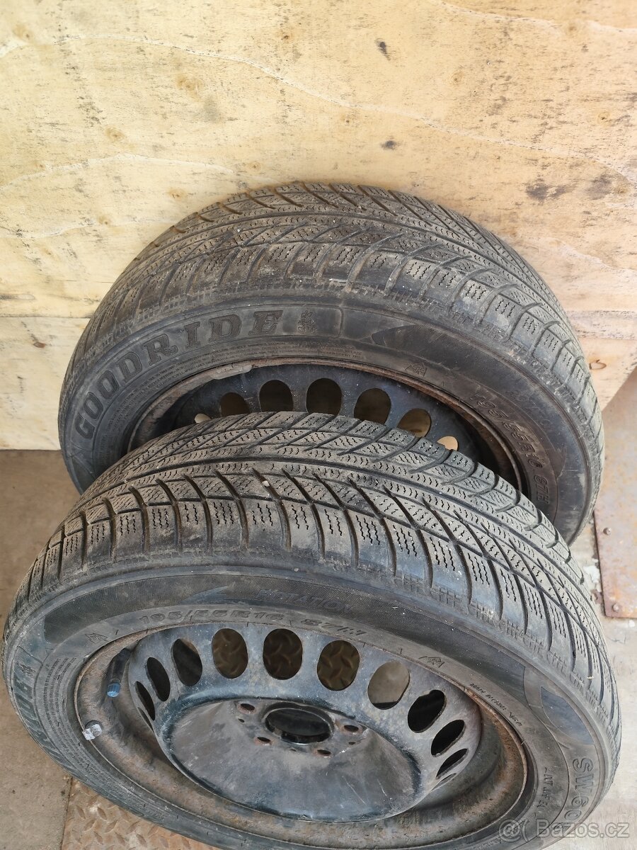 Goodride 195/55 R16 zimní + disky