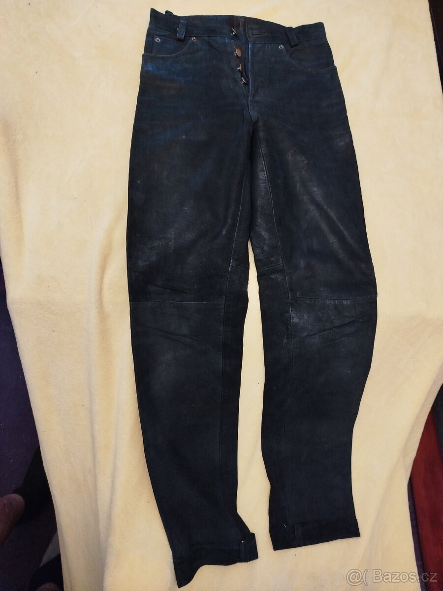 Kožené kalhoty Gipsy, pás cca 66 až 68 cm