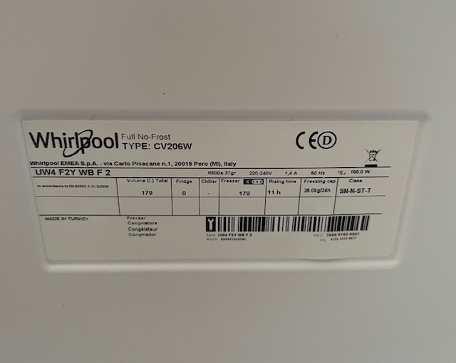 Mrazák Whirlpool UW4F2YWBf2