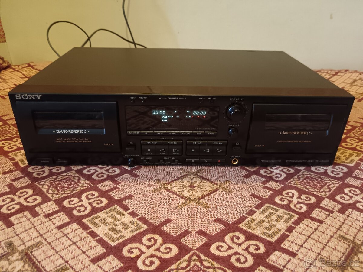 SONY TC-WR665S-Double Cassette Deck-Dolby B-C-S Auto Reverse