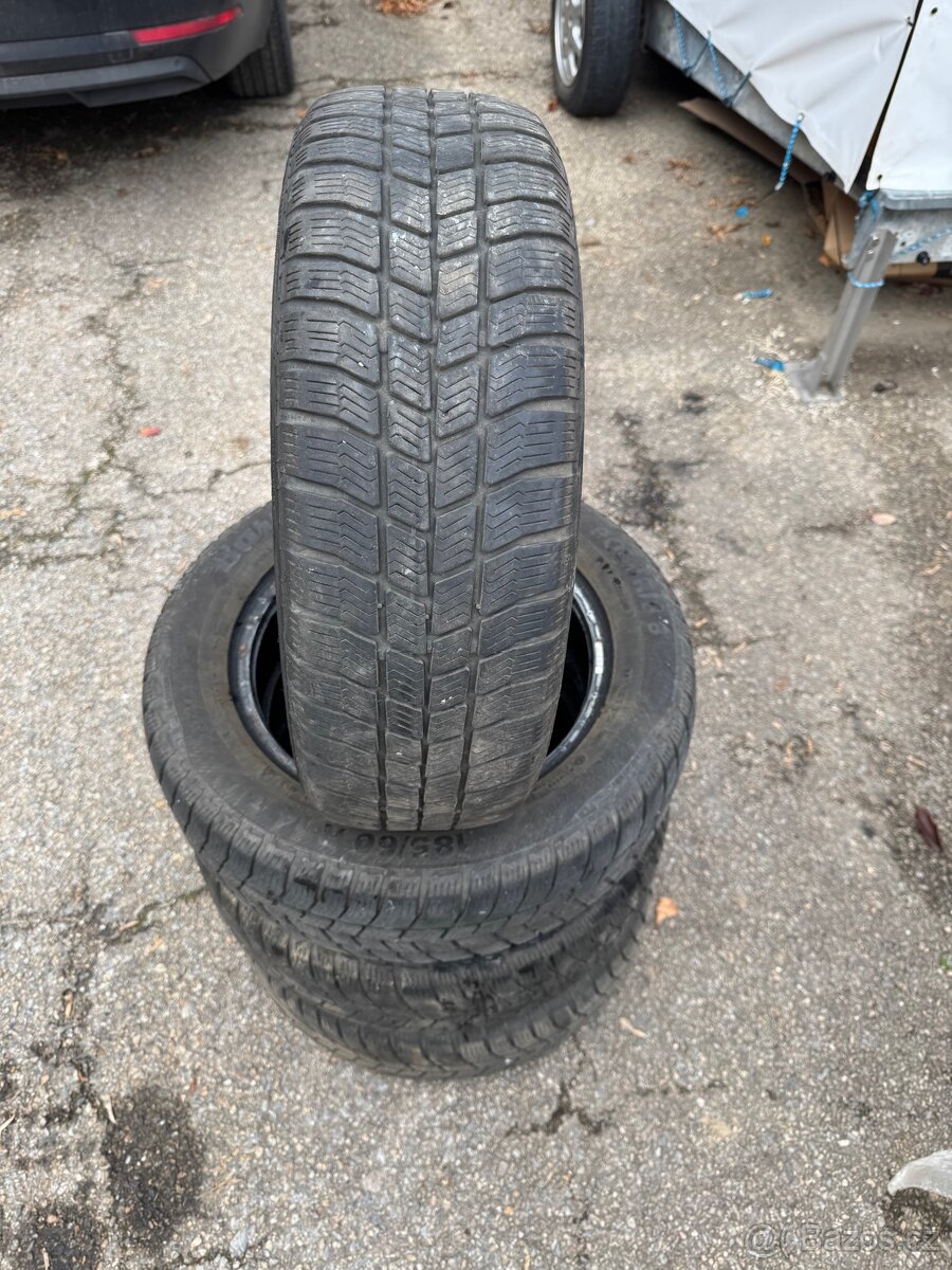 4ks zimní 185/60/14 vzorek 60% sada 600,-