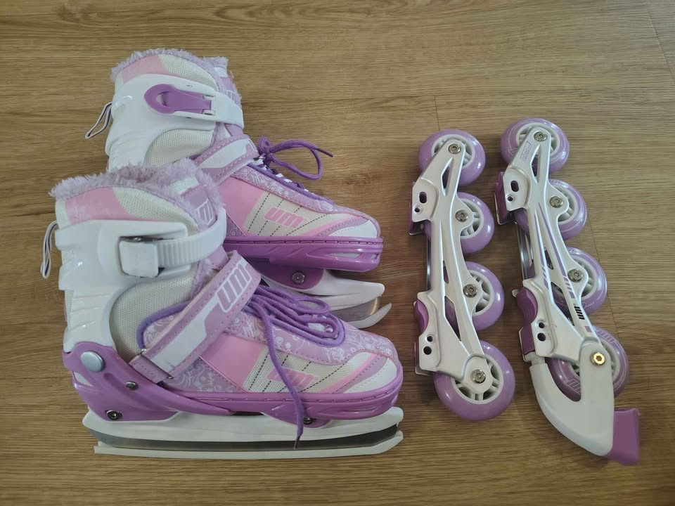 Dětské nastavitelné brusle 2v1, vel. 35-38