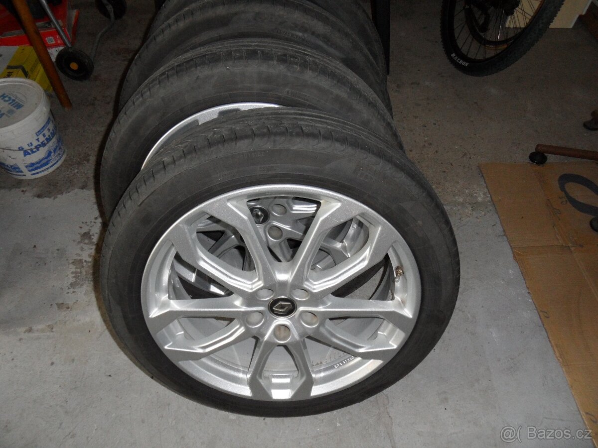 Prodám  AL.disky s letními pneu Pirelli 195/55 R20 na Renau