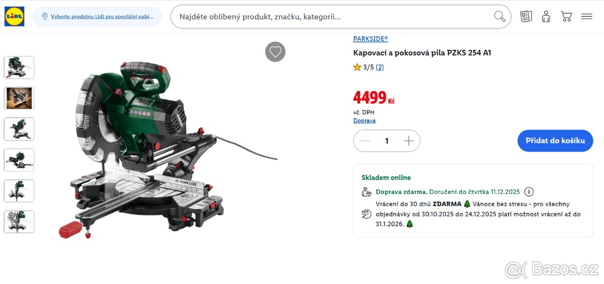 Kapovací a pokosová pila PZKS 254 A1