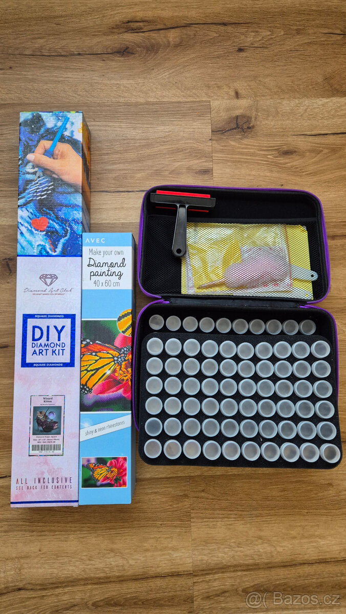 Diamantové malování + kufřík