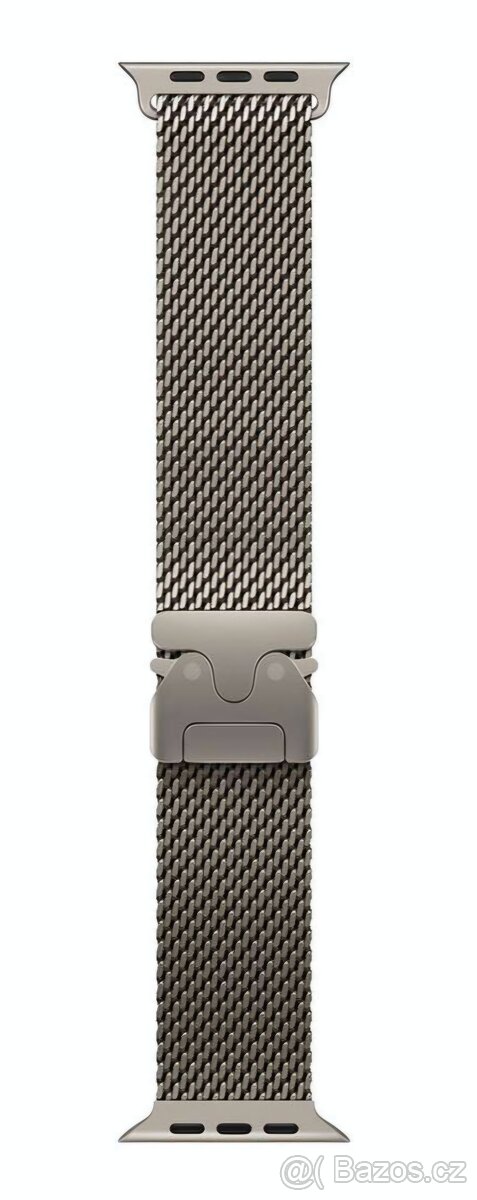 Apple Watch 49mm Natural Titanium Milanese Loop, remienok
