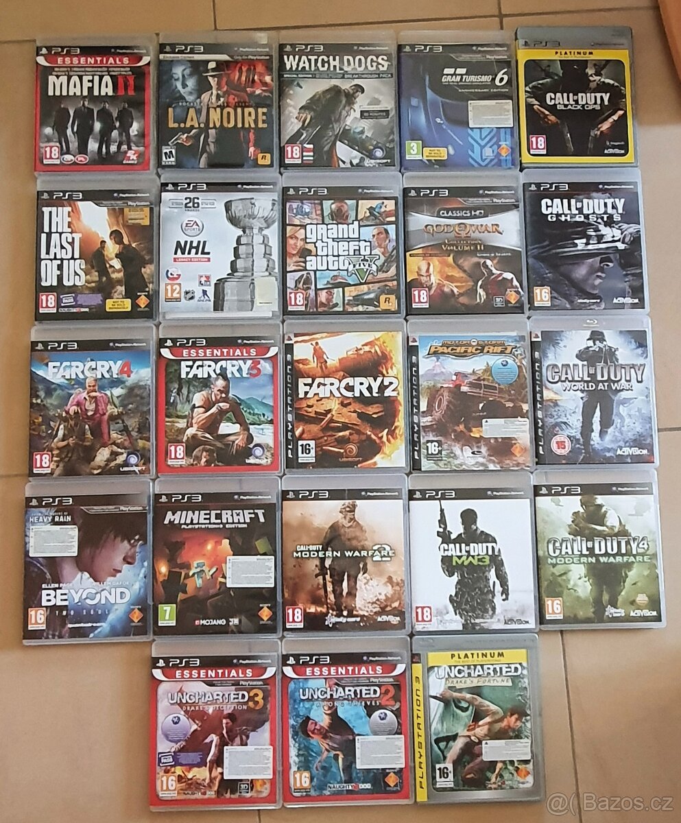 Prodám zánovní hry na PS3