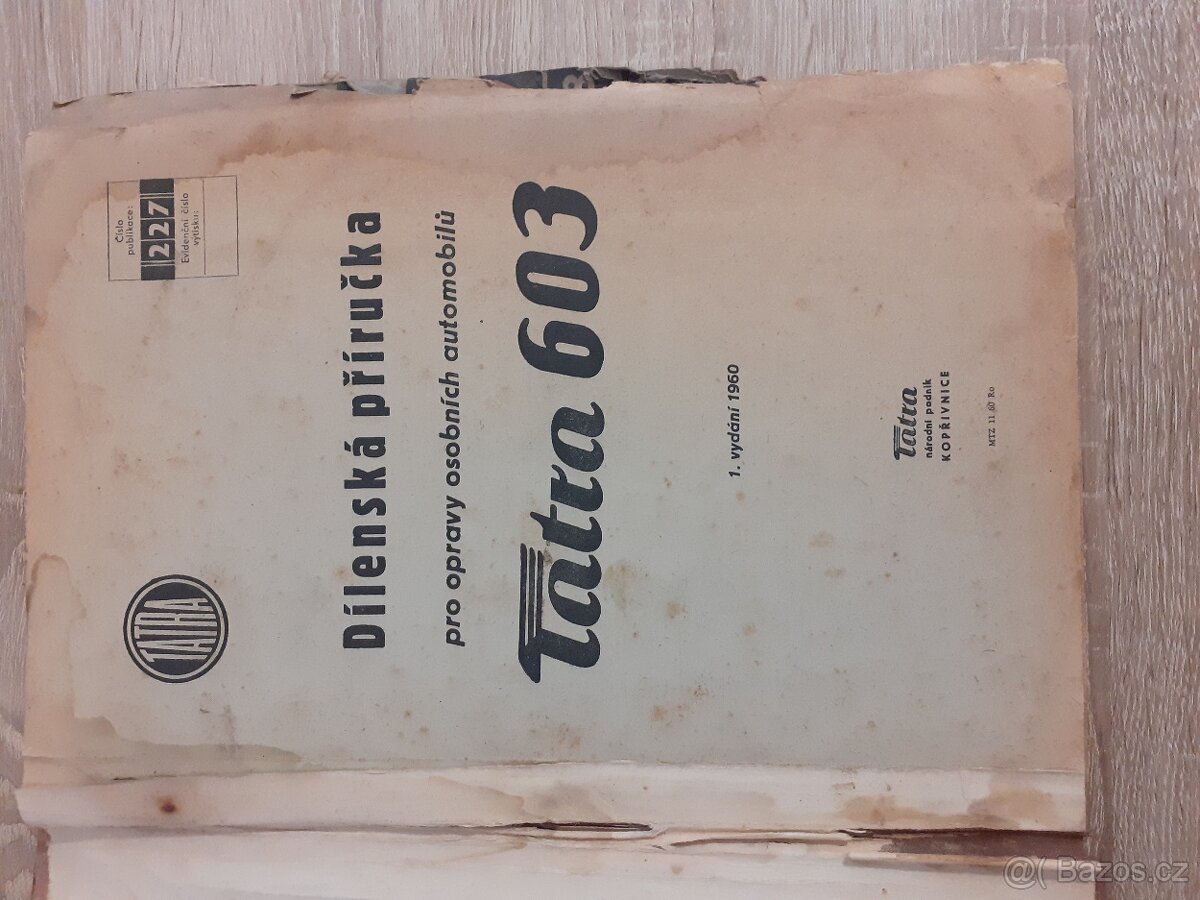 Dílenská příručka Tatra 603