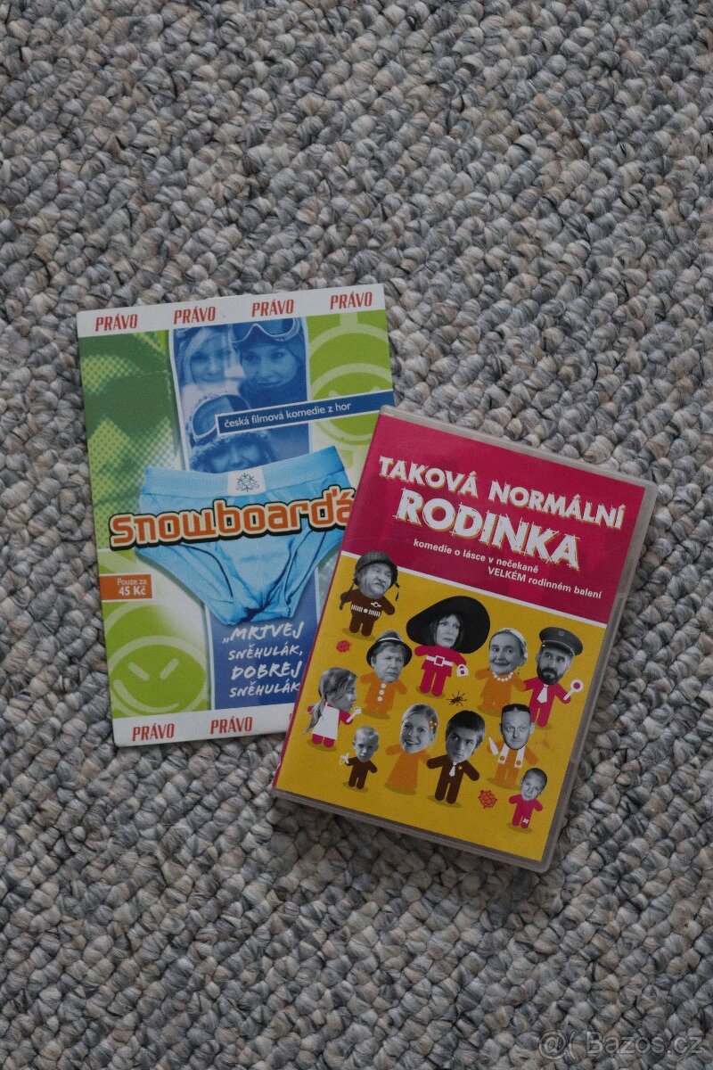 DVD 2 filmy - Snowboarďáci a Taková normální rodinka