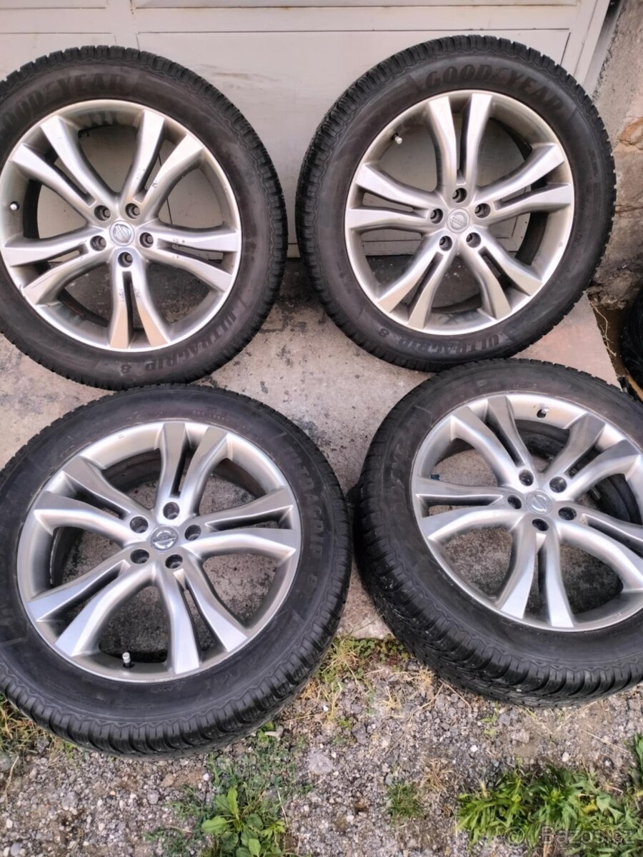 4ks alu disky orig. Nissan 5x114,3 R20 pneu 285/45 r20