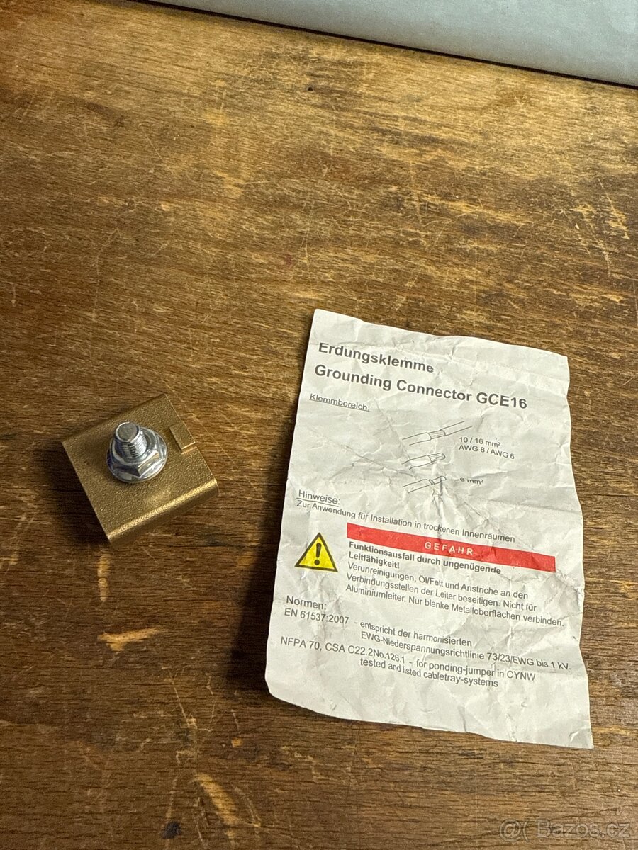 Zemnící svorka GCE16 10/16mm² AWG8/AWG6