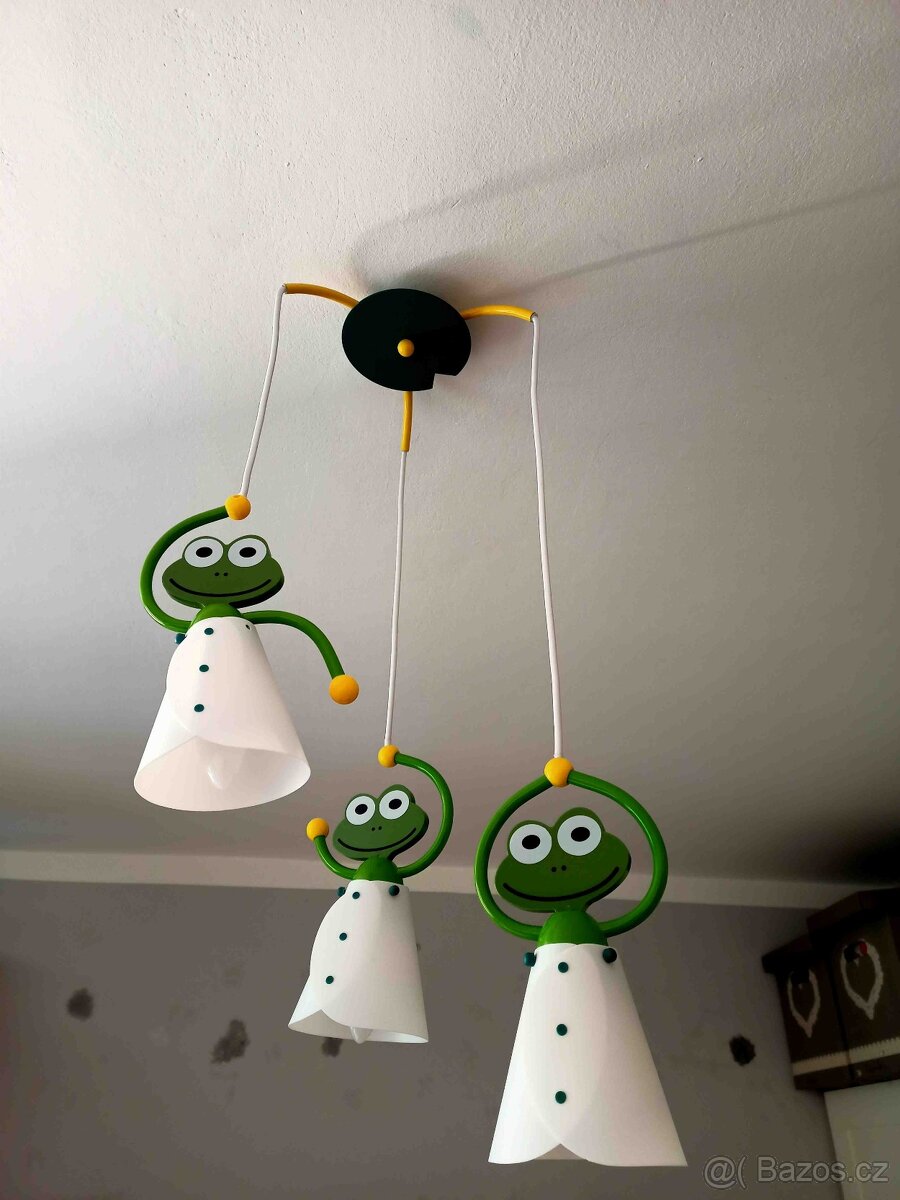 Dětský lustr FROG / Žabáci
