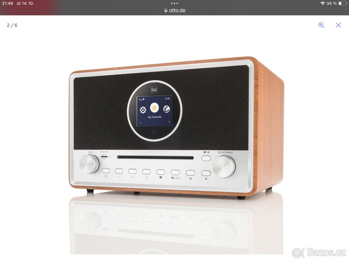 Bluetooth chytré rádio , FM, DAB, CD, internet radio,Wi-Fi