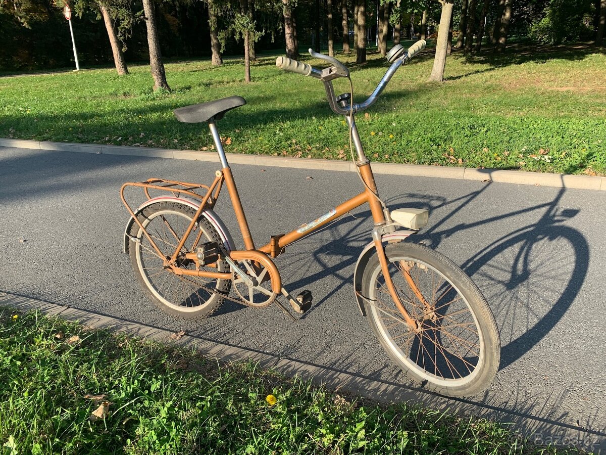 Retro skládací kolo MIFA, podobné jako ESKA skládačka