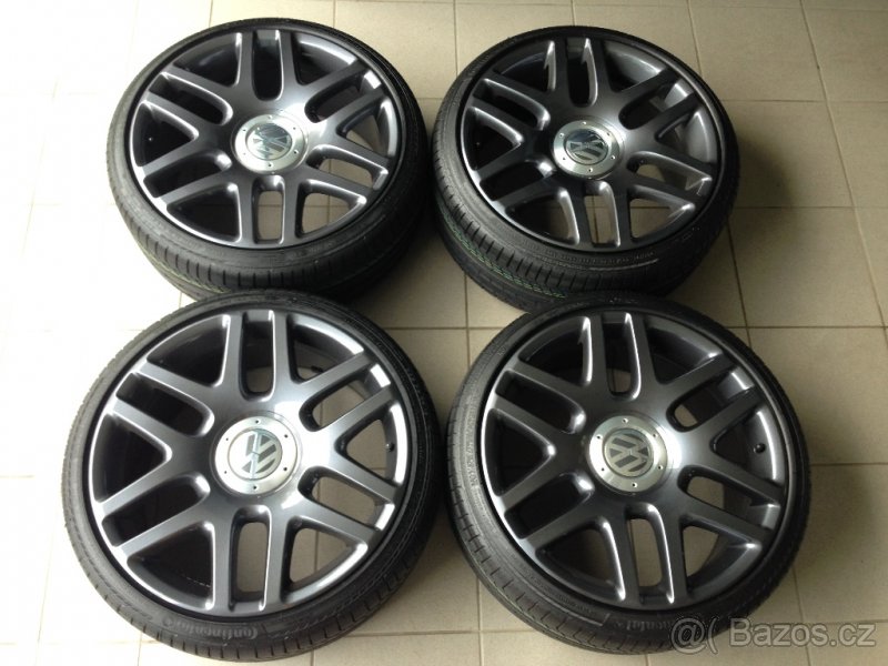 ALU SADA: (5x112) VW Helios 8,5JxR19 ET45 vč. pneu 225/35R19