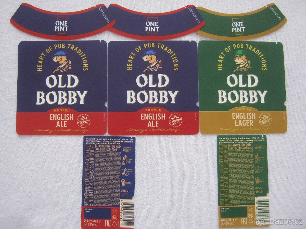 pivní etikety Rusko 75ks roky 2023-2025