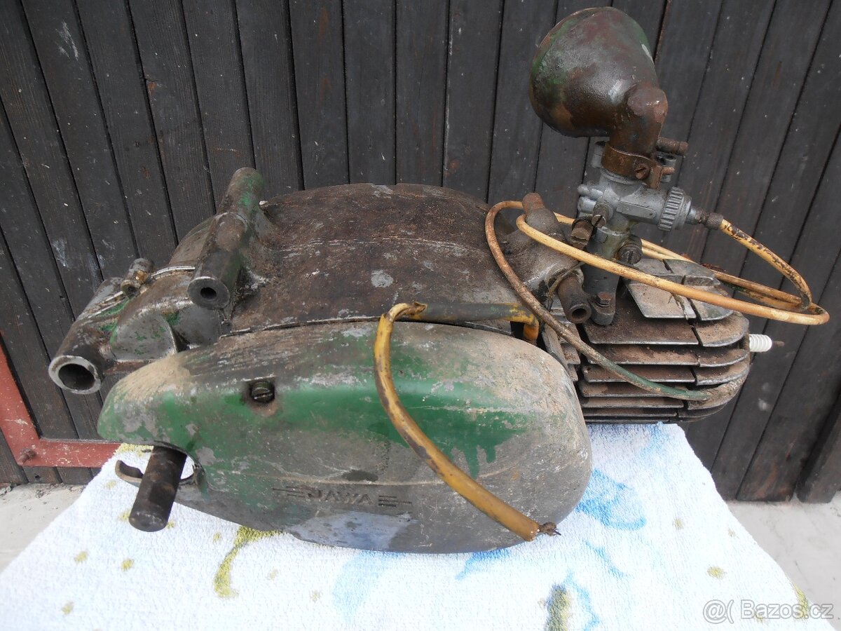 Jaweta 50 motor, kompletní včetně karburátoru