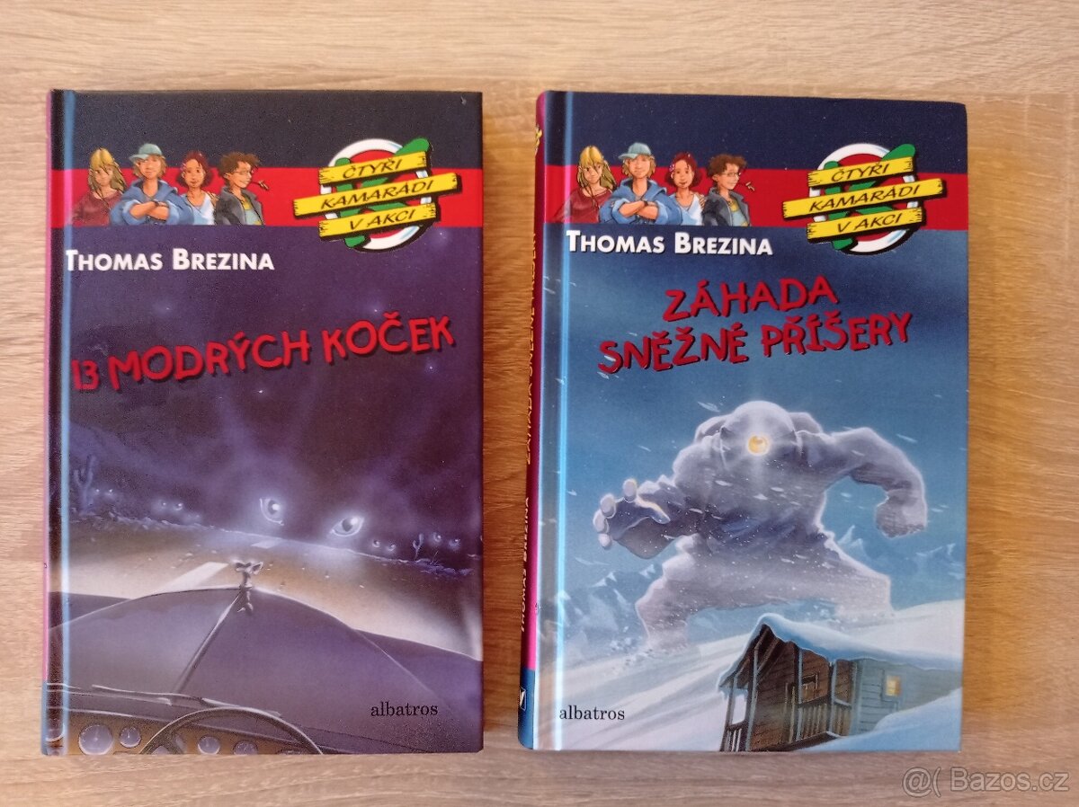 Knihy ze série Čtyři kamarádi v akci - Thomas Brezina