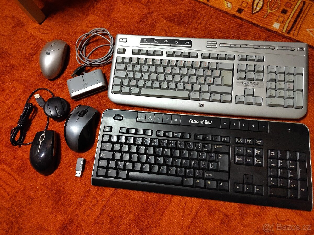 Klávesnice a myši k PC, HP | Packard Bell | SilverCrest