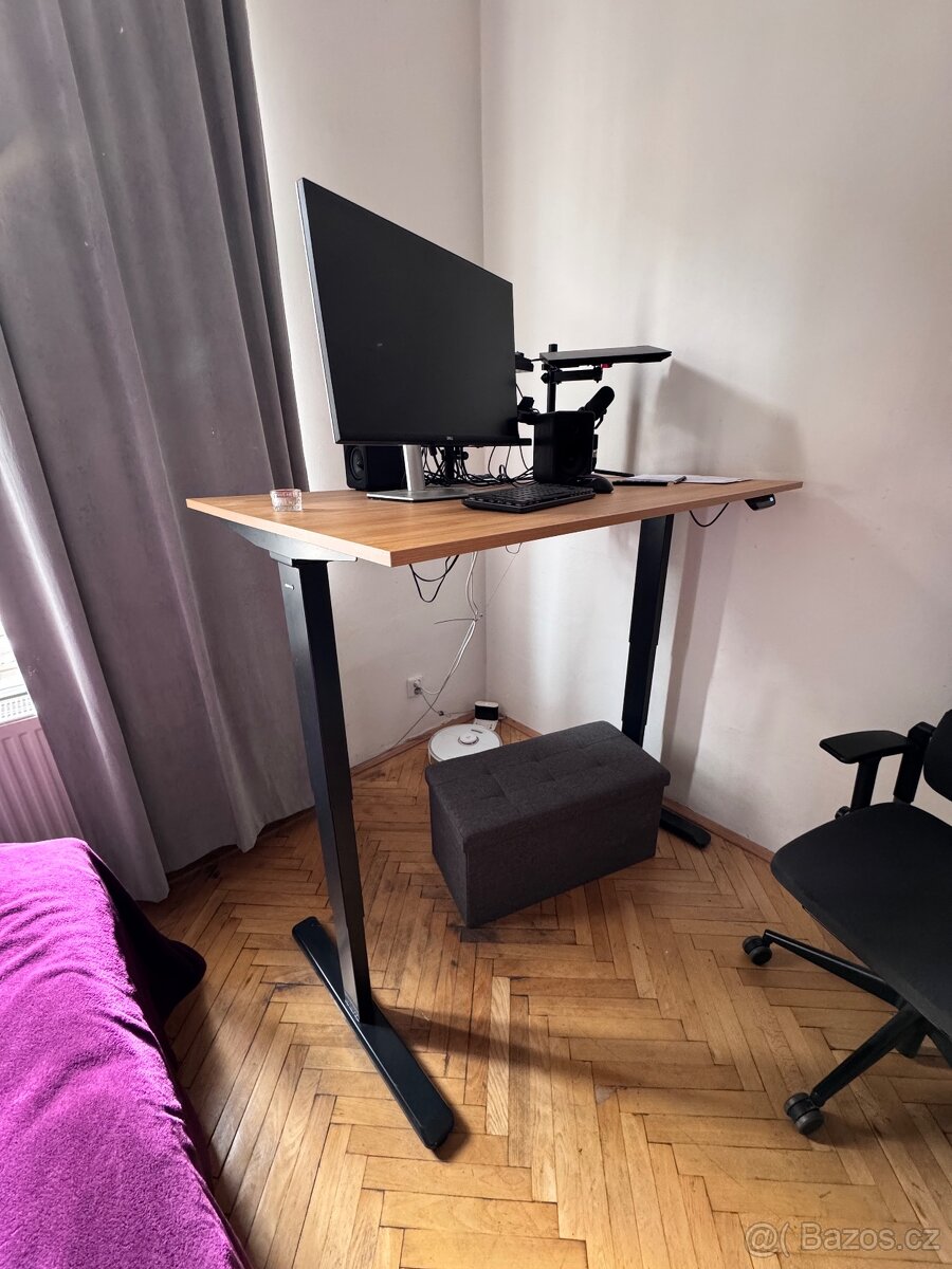 AlzaErgo Table ET1 NewGen, Black vč. desky 140cm