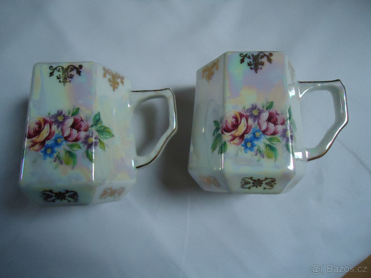 Prodám 2 hrnečky ClassicRoyal,český porcelán - HANDMADE