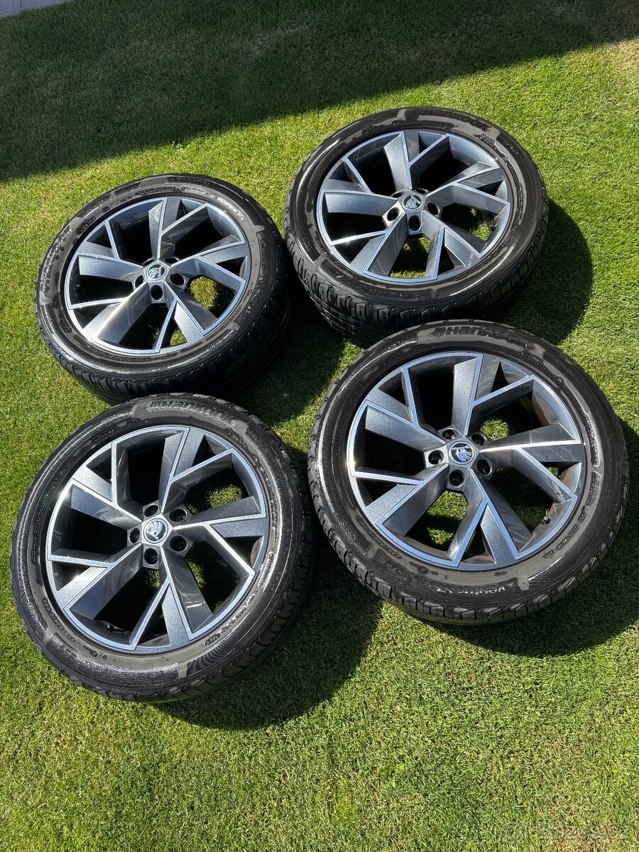 Originální alu kola Škoda Kodiaq 5x112 19” -letní sada