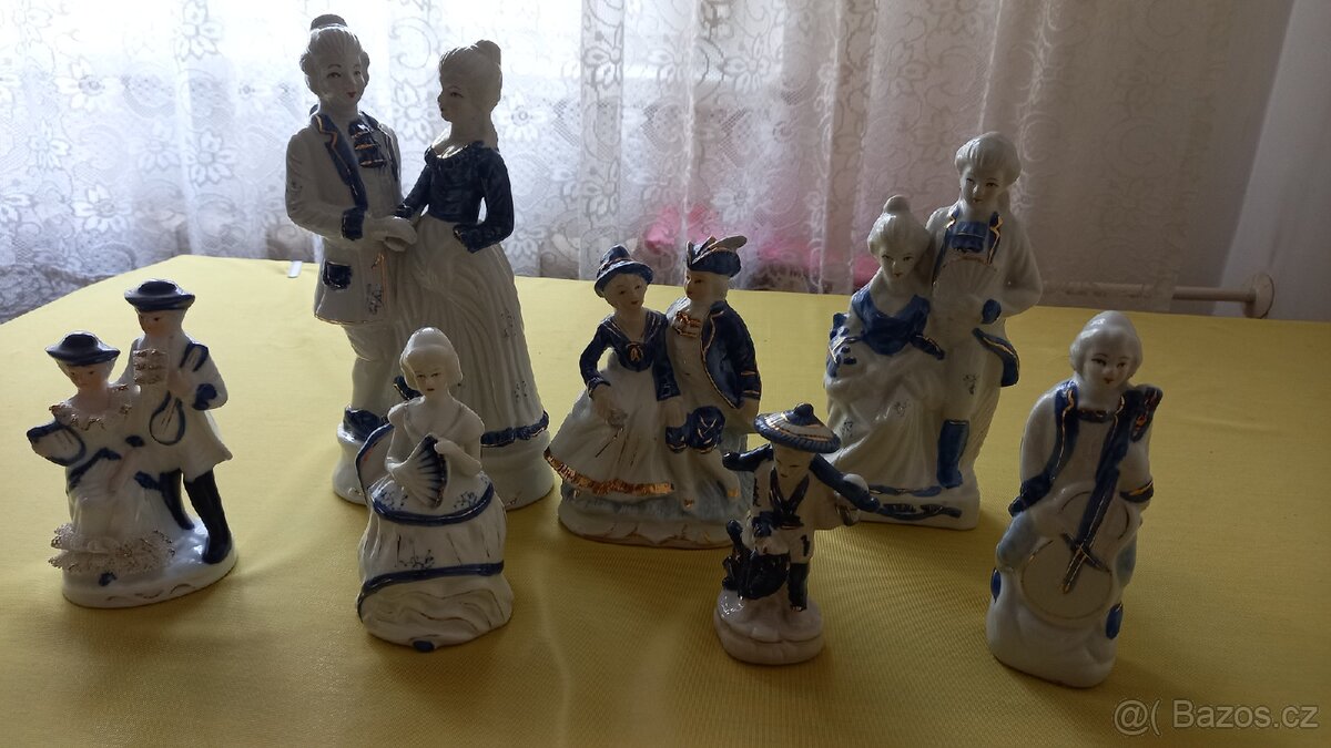 Porcelánové sošky.