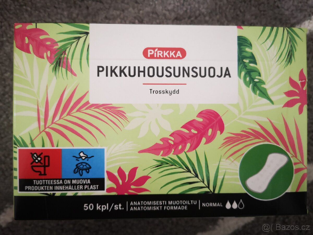 Dámské vložky, 20 Kč, 1 ks